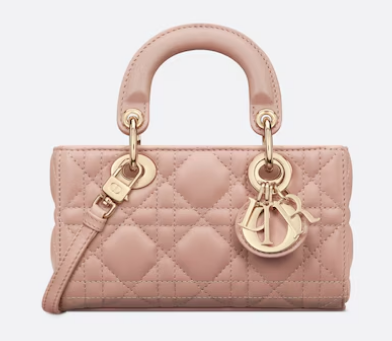 Lady D-Joy Micro Bag Rose des Vents Cannage Lambskin S0910O