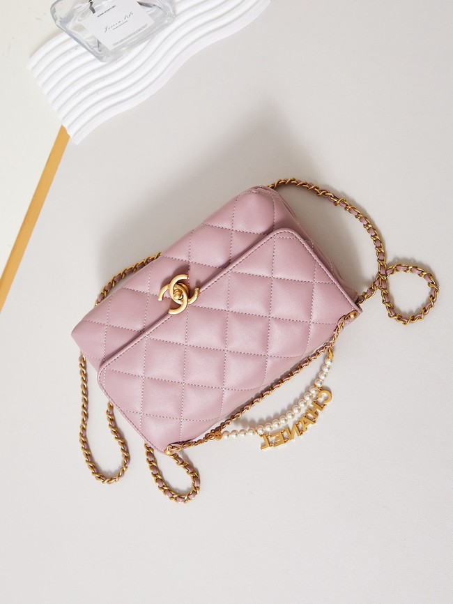 Chanel FLAP BAG AS5011 pink