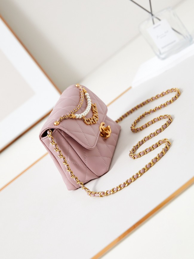 Chanel MINI FLAP BAG AS4986 pink