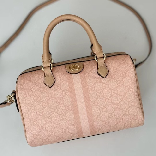 GUCCI OPHIDIA GG SMALL TOP HANDLE BAG 772061 Dusty pink