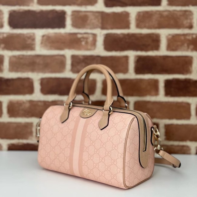 GUCCI OPHIDIA GG SMALL TOP HANDLE BAG 772061 Dusty pink