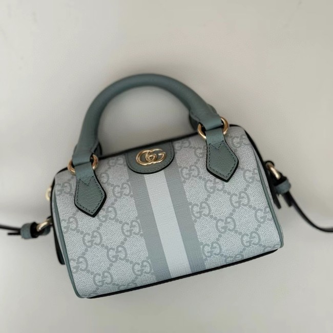 GUCCI OPHIDIA GG SUPER MINI BAG 781490 Dusty blue