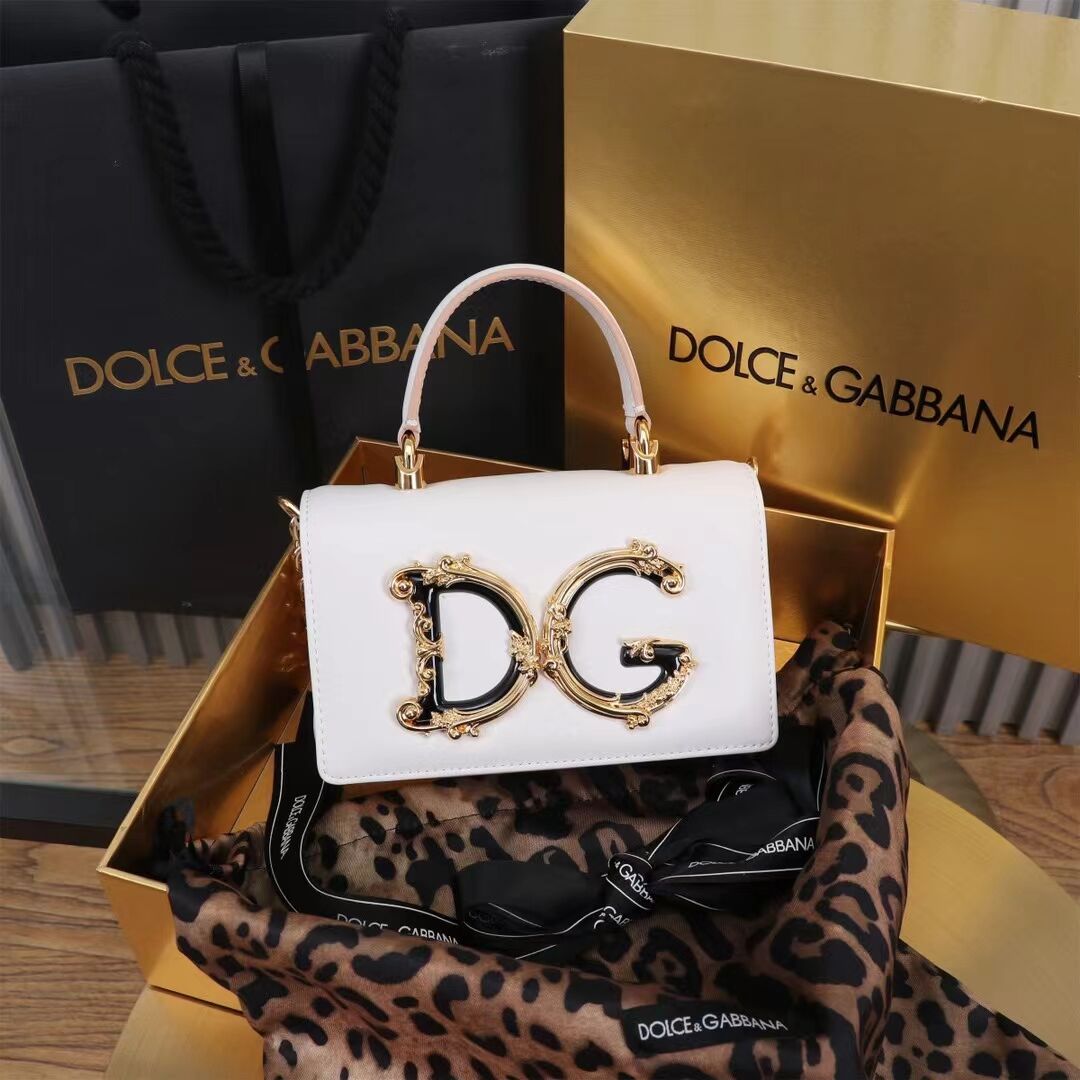 Dolce & Gabbana leather Shoulder Bag G6504 white