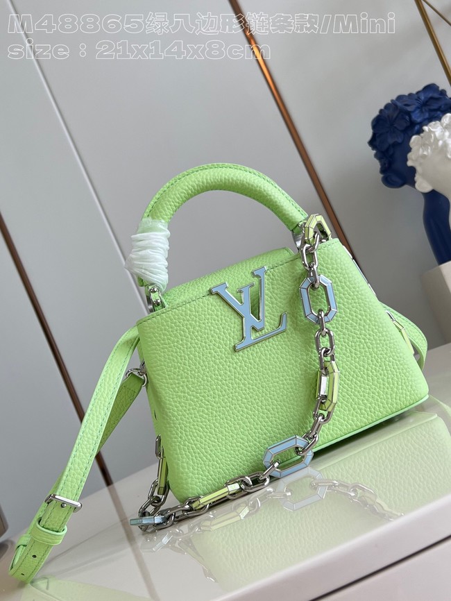 Louis Vuitton Capucines Mini M23456 green