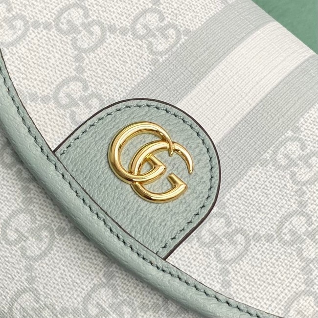 Gucci OPHIDIA GG MINI SHOULDER BAG 772239 Dusty blue