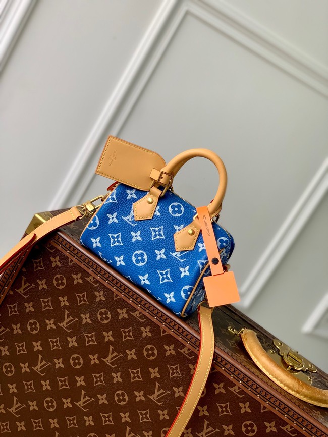 Louis Vuitton Speedy 18 Bandouliere Damier Pop M40595 blue