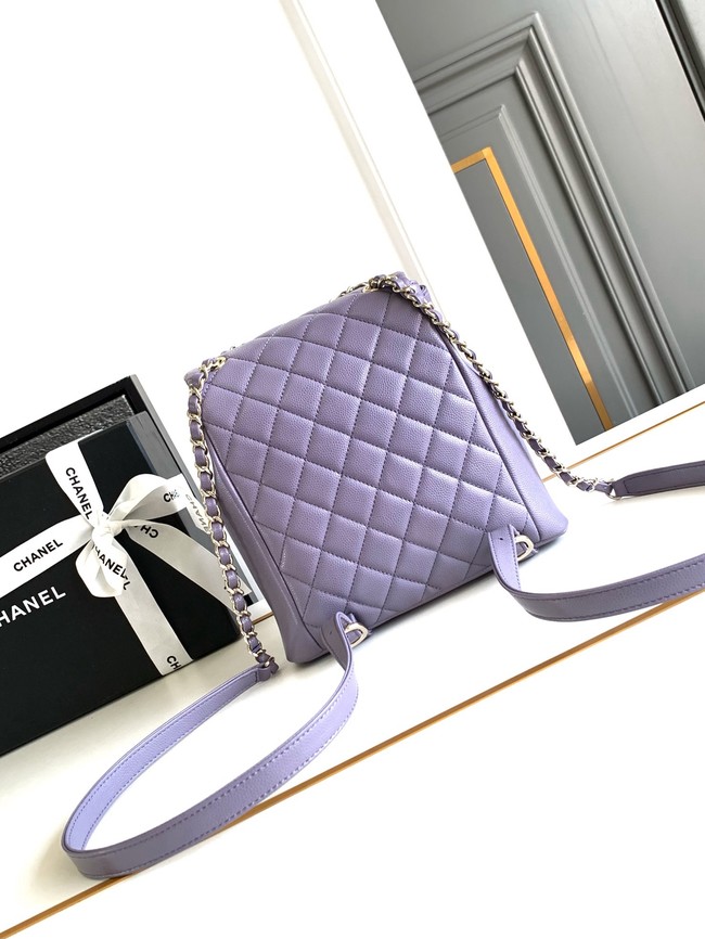 Chanel BACKPACK Calfskin & Gold-Tone Metal AS4398 Light Purple