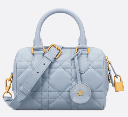 Dior Groove 20 Bag Pale Blue Macrocannage Calfskin M1364UBOL