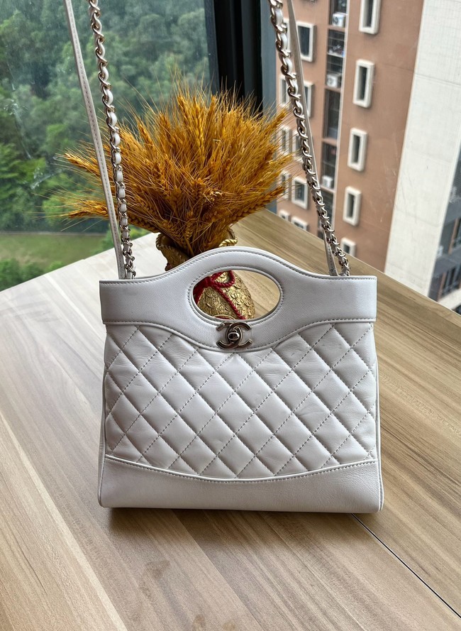 CHANEL 31 MINI SHOPPING BAG AS4133 white