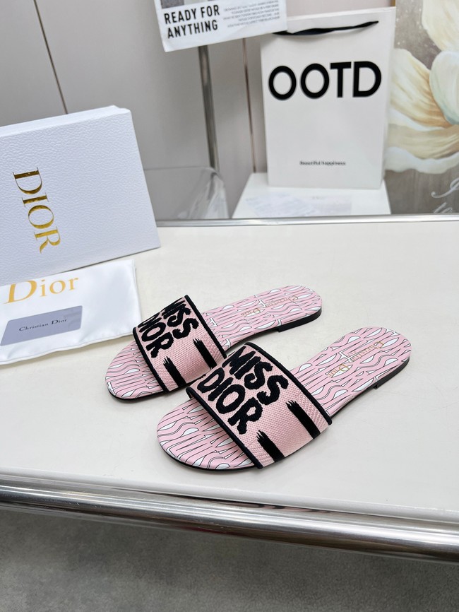 Dior Dway Slide Embroidered Cotton 11281-5