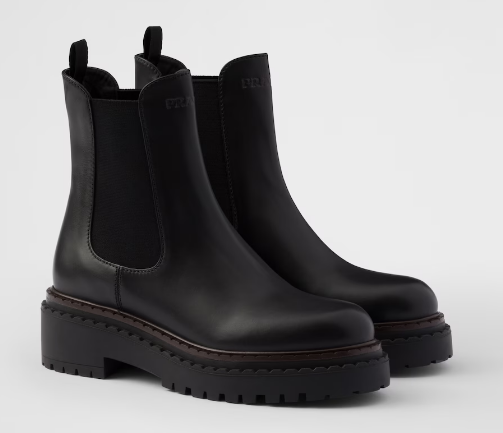 Prada Leather Chelsea boots 11287-1