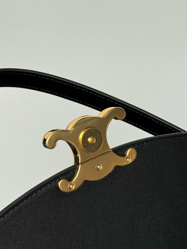 CELINE SHOULDER BAG TERENCE IN PATENT CALFSKIN 118313 black