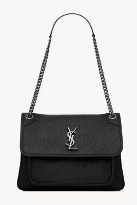 Saint Laurent NIKI MEDIUM IN GRAINED LAMBSKIN 633178 black