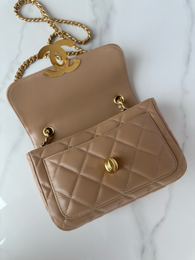 CHANEL MINI FLAP BAG AS5026 Dark Beige