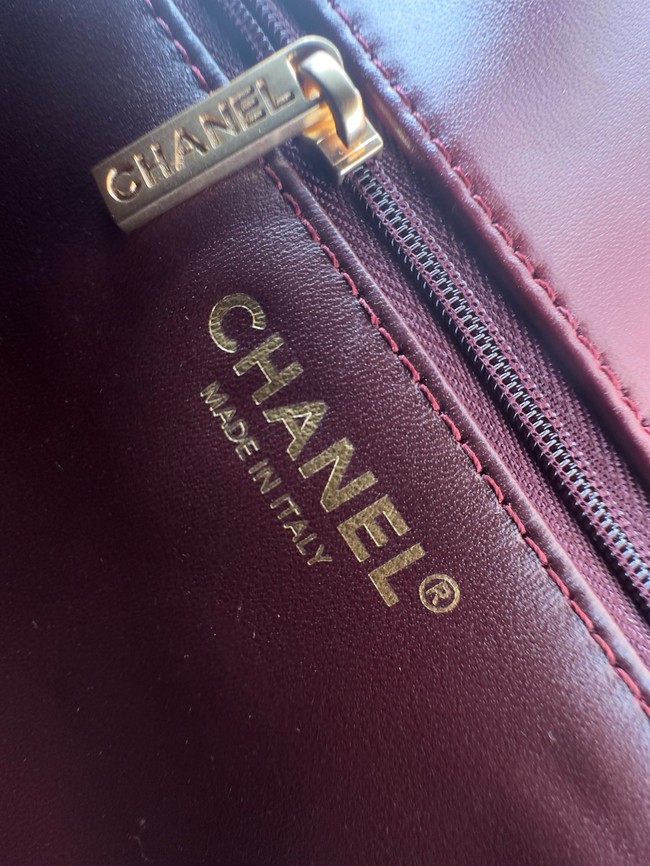 CHANEL MINI FLAP BAG AS5026 Wine