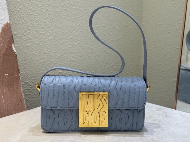 Miss Dior Flap Bag Quilted Miss Dior Allover Calfskin M2610UB light blue