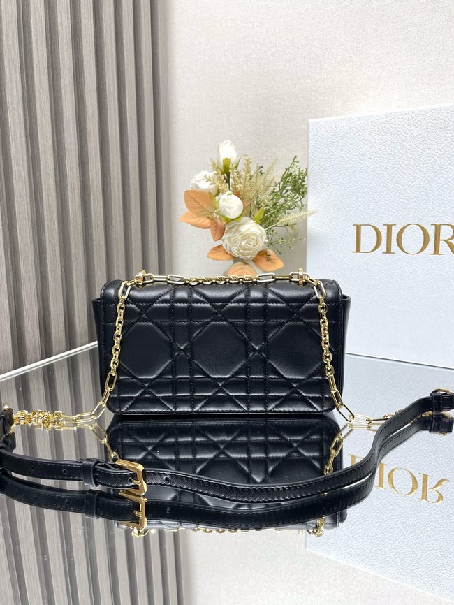 DIOR Miss Daisy Mini Bag Macrocannage Lambskin S3300U black