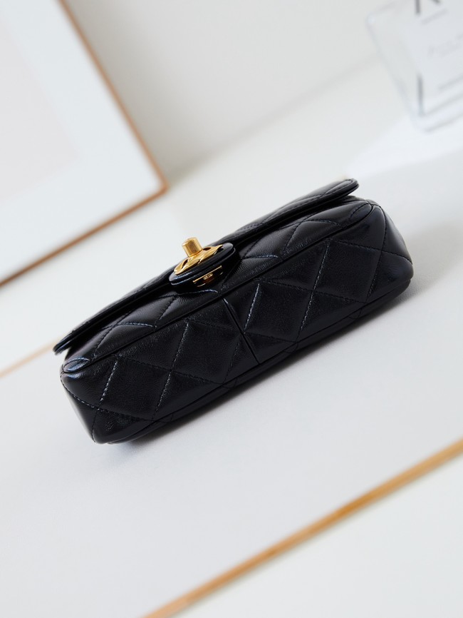 CHANEL 24B SMALL FLAP BAG AS5123 BLACK