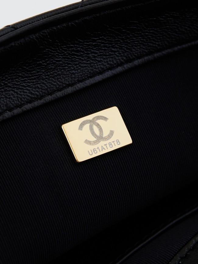 CHANEL 24B SMALL FLAP BAG AS5123 BLACK