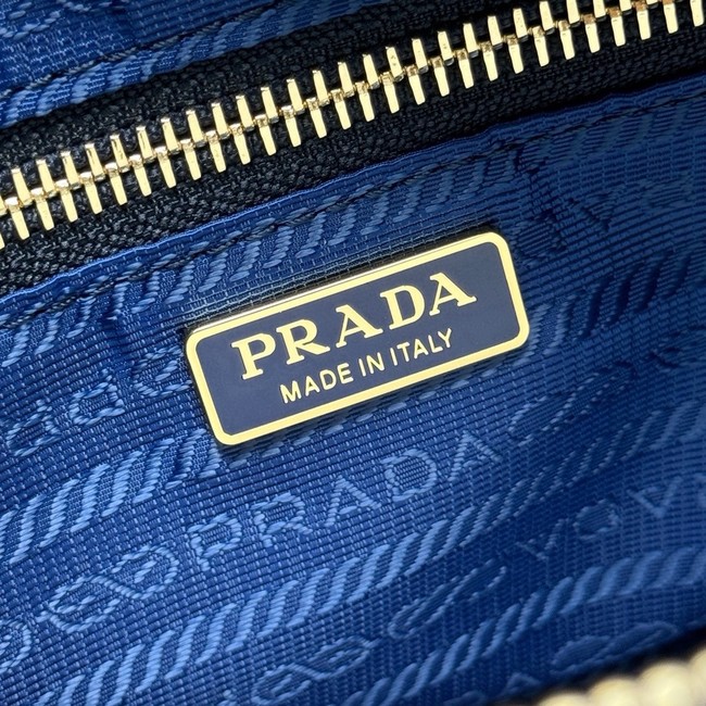 Prada Re-Edition 1978 Re-Nylon and Saffiano leather mini shoulder bag 1BH218 Navy