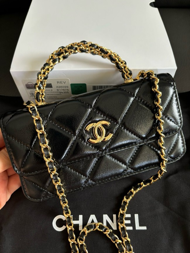 CHANEL CLUTCH WITH CHAIN AP3954 black