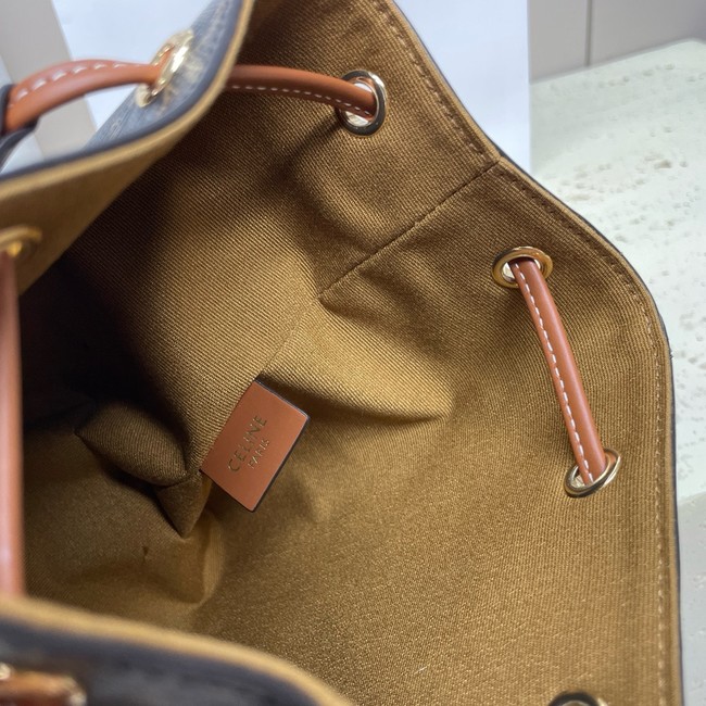 Celine MICRO SAILOR IN TRIOMPHE CANVAS AND CALFSKIN 10M742 TAN