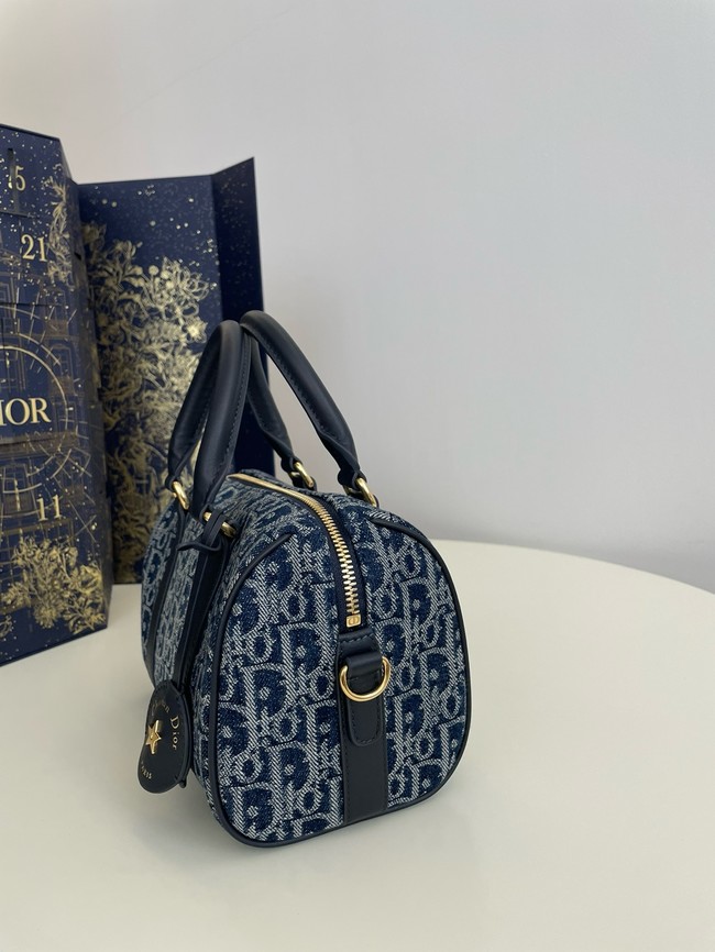 Dior Groove 20 Bag Blue Denim Dior Oblique Jacquard M1364UDC