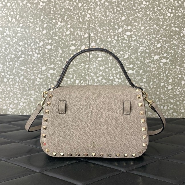 VALENTINO GARAVANI Loco Calf leather bag 0345 gray