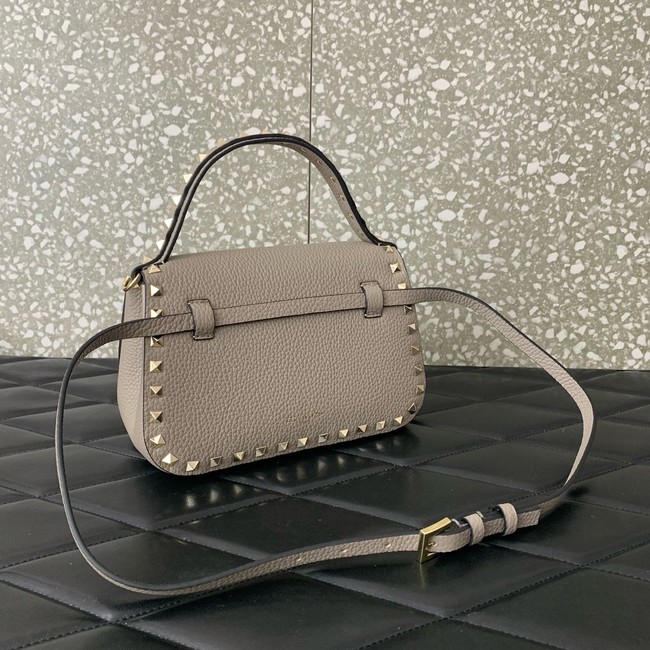 VALENTINO GARAVANI Loco Calf leather bag 0345 gray