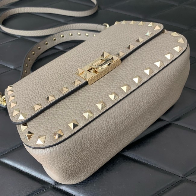 VALENTINO GARAVANI Loco Calf leather bag 0345 gray