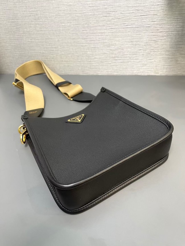 Prada Leather shoulder bag 1BH220 black