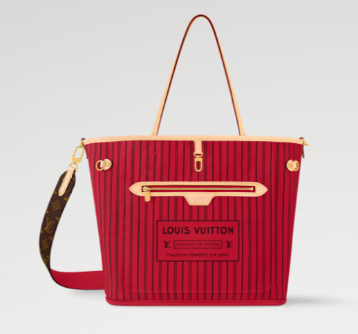 Louis Vuitton REVERSIBLE - EARLY ACCESS Neverfull Bandouliere Inside Out MM M12096 red