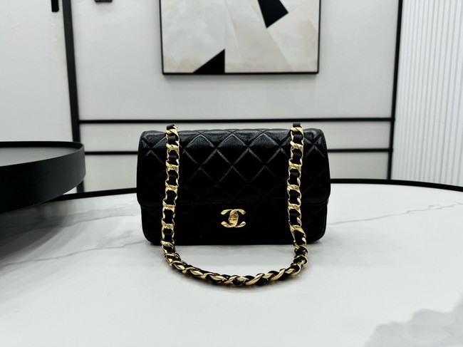 Chanel SMALL 2.55 HANDBAG Lambskin & Gold-Tone Metal AS6300 BLACK