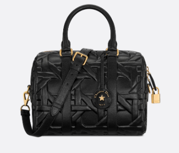 Dior Groove 25 Bag Black Graphic Cannage Calfskin M1365UBNT