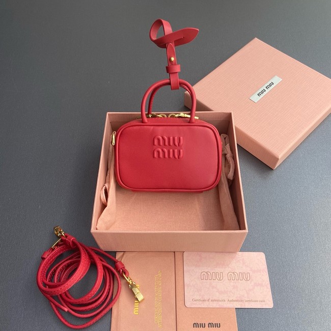 MIU MIU MINI Leather Handle Bag 5BB159 red