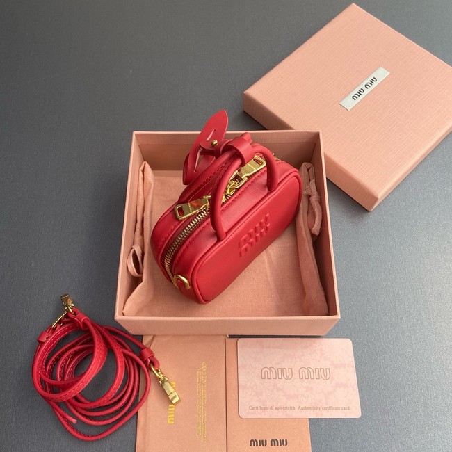 MIU MIU MINI Leather Handle Bag 5BB159 red