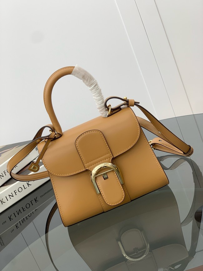 Delvaux Calfskin Leather Tote Bag 17856 Camel