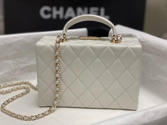 CHANEL SMALL BOX BAG AS5167 white