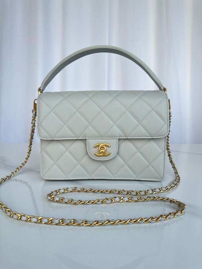 Chanel FLAP BAG WITH TOP HANDLE AS5166 gray