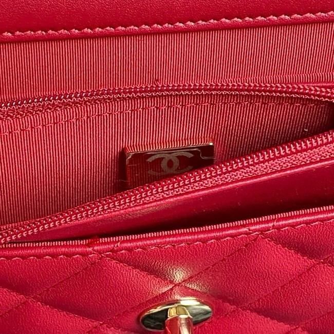 Chanel WALLET ON CHAIN AP4299 red