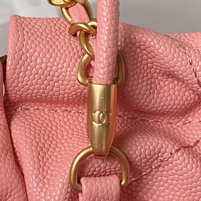 CHANEL 22 MINI HANDBAG Grained Calfskin AS3980 pink