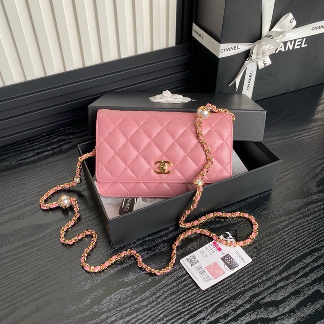 Chanel WALLET ON CHAIN AP4282 pink