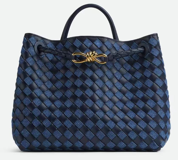 Bottega Veneta Medium Andiamo Bag 766014 Denim&Navy