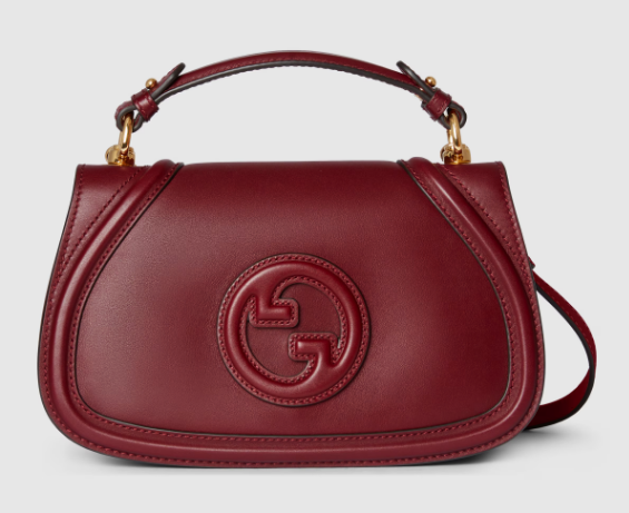 GUCCI BLONDIE SMALL TOP HANDLE BAG 815714 Rosso Ancora red