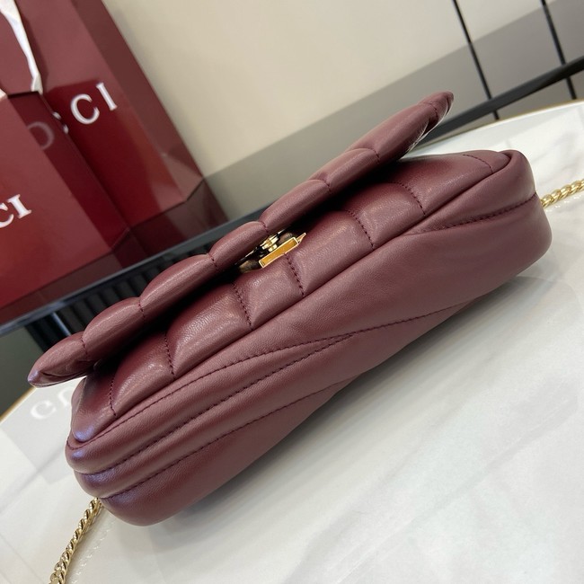 Gucci GG MILANO MINI TOP HANDLE BAG 806017-1 Rosso Ancora red 