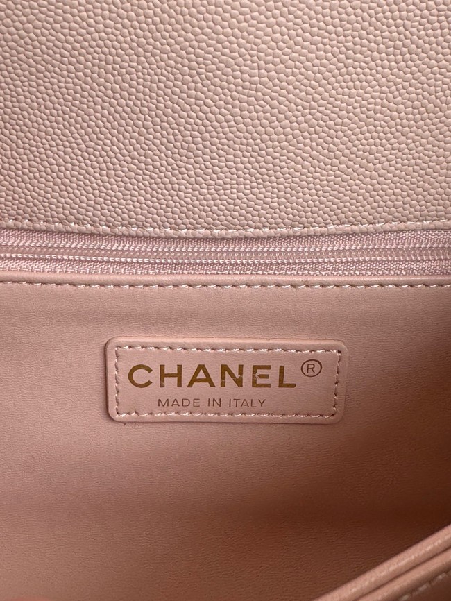 Chanel FLAP BAG WITH TOP HANDLE A92990 pink