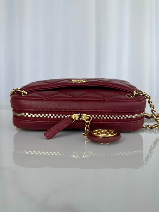 Chanel MINI CAMERA CASE AS5190 Burgundy