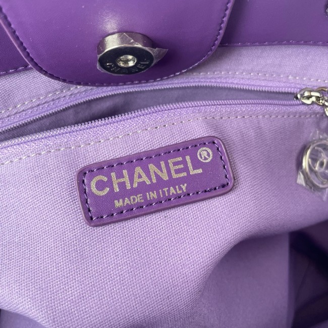 Chanel SHOPPING BAG AS3351 purple