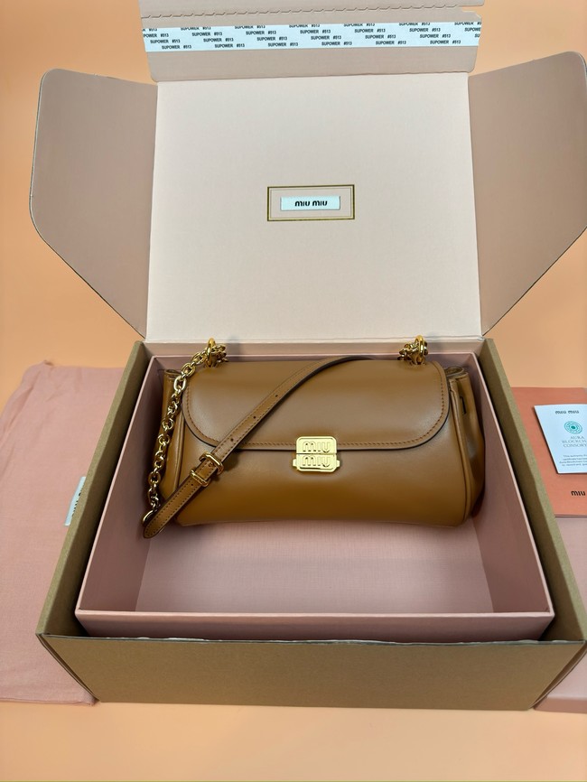 MIU MIU Leather Shoulder Bags 2233 brown