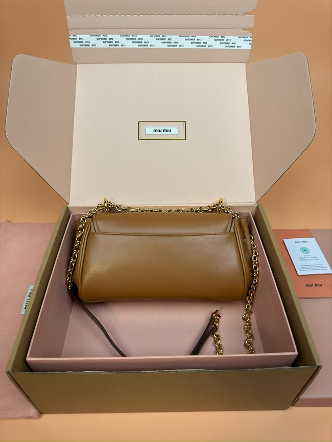 MIU MIU Leather Shoulder Bags 2233 brown